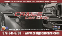Craig's Car Care - Allen, TX